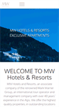 Mobile Screenshot of mwhotelsandresorts.com